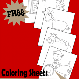 Homeschool Download: Free Farm Coloring Sheets