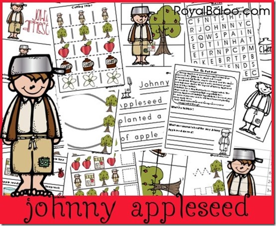 free johnny appleseed unit study and printables