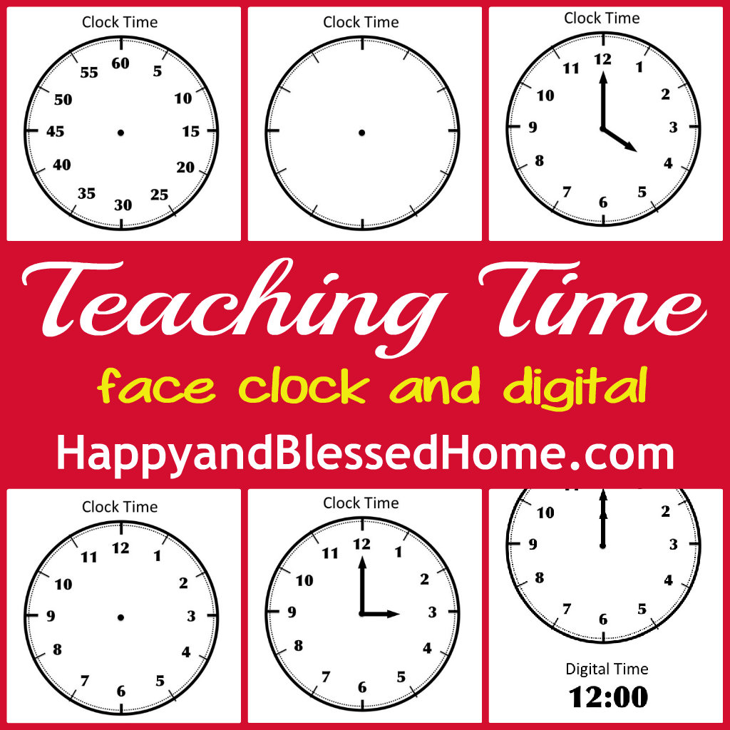 Free Teaching Time Printables for both Analog and Digital