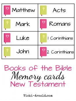 FREE Books of the Bible Cards