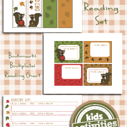 Free Printable Reading Set for Kids – “Fall for a Good Book”