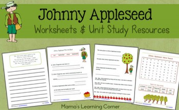 Free Johnny Appleseed Printables and Unit Study Resources