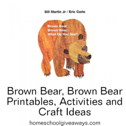 Free Brown Bear, Brown Bear Printables, Activities, and Craft Ideas