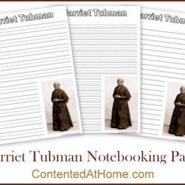 Free Harriet Tubman Notebooking Pages