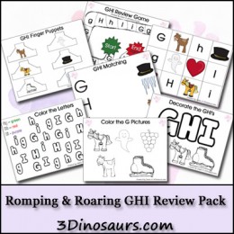 Free Romping & Roaring GHI Review Printable Pack