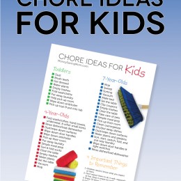 Free Chore Ideas for Kids Printable