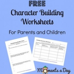 Free Character Building Worksheets