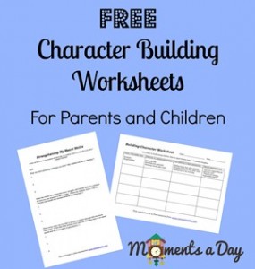 Free Character Building Worksheets 