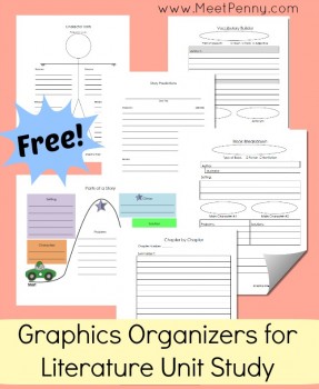 Free Literature Unit Study Notebooking Printables