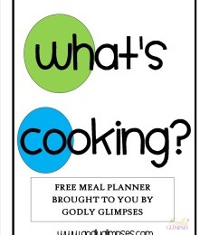 Free Meal Planner (Facebook Offer)