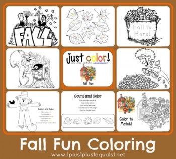 Free Fall Coloring Printables