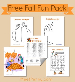 Free Printable Fall Fun Pack