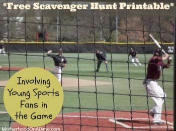 free baseball scavenger hunt