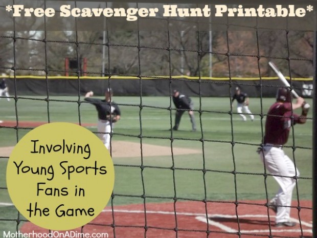 free baseball scavenger hunt