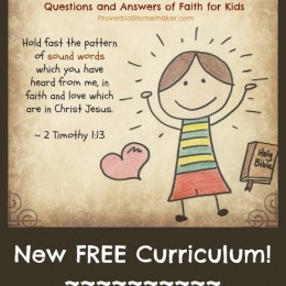 Free Bible Homeschool Curriculum: Sound Words