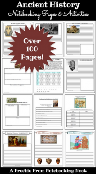 Free Ancient History Notebooking & Activity Pages (Over 100 Pages!)