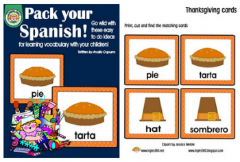 Free Printable Spanish and English Thanksgiving Game