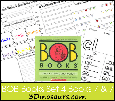 Early Reading Printables BOB Books Set 4 Books 7 & 8