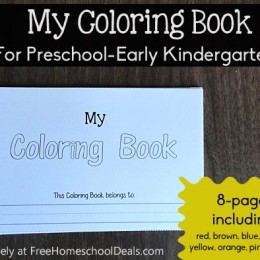 Free Download: My Coloring Book for Preschool-Early Kindergarten