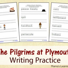 pilgrims copywork