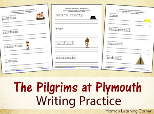 pilgrims copywork