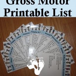 Free Gross Motor Printable List