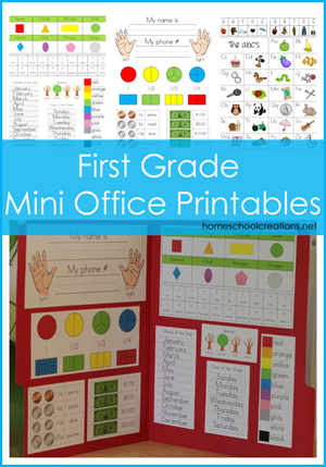 First Grade Mini Office Printables