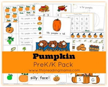 FREE Pumpkin PreK/K Printable Pack