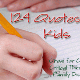 Free Copywork eBook: 124 Quotes for Kids