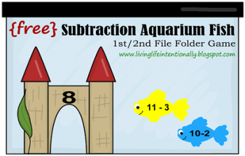 Free Subtraction Aquarium Fish Folder Game