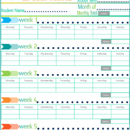 Free Community Service Tracking Printable