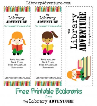 Free Printable The Library Adventure Bookmarks