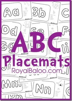 Free ABC Placemats