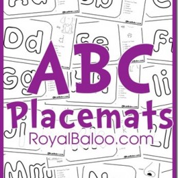 Free ABC Placemats