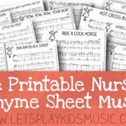 Free Sheet Music for Piano – Traditional Nursery Rhymes