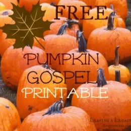 Free Pumpkin Gospel Printable
