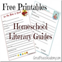 Free Homeschool Literary Printables