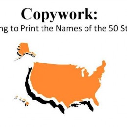 Free 50 States Copywork