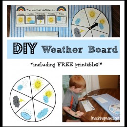 Free Preschool Weather Board Printables