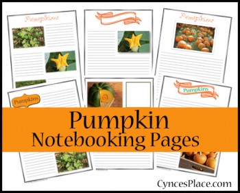 Free Pumpkin Notebooking Pages, Copywork, and More!