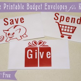 Free Printable Budget Envelopes for Kids