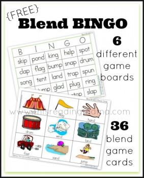 FREE Blend Bingo Word Game