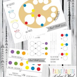 Free Paint Pallette Color Wheel Printable