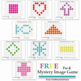 FREE Mystery Image Printable Game