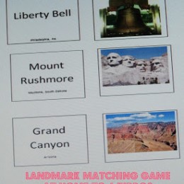 Free United States Landmarks Matching Game