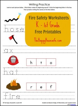 Free Fire Safety Worksheets