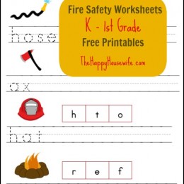 Free Fire Safety Worksheets