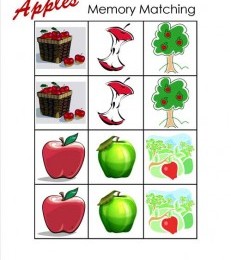Apple Memory Matching Game