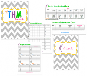 Trim Healthy Mama: Free THM Notebook Printables