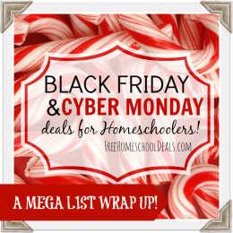 homeschool black friday cyber monday